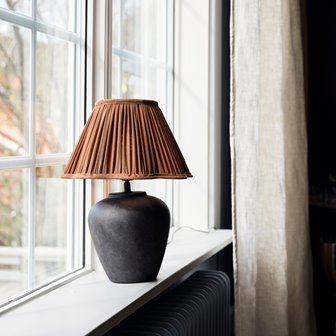 Ceramiczna lampa stołowa Lilly antracyt 29cm